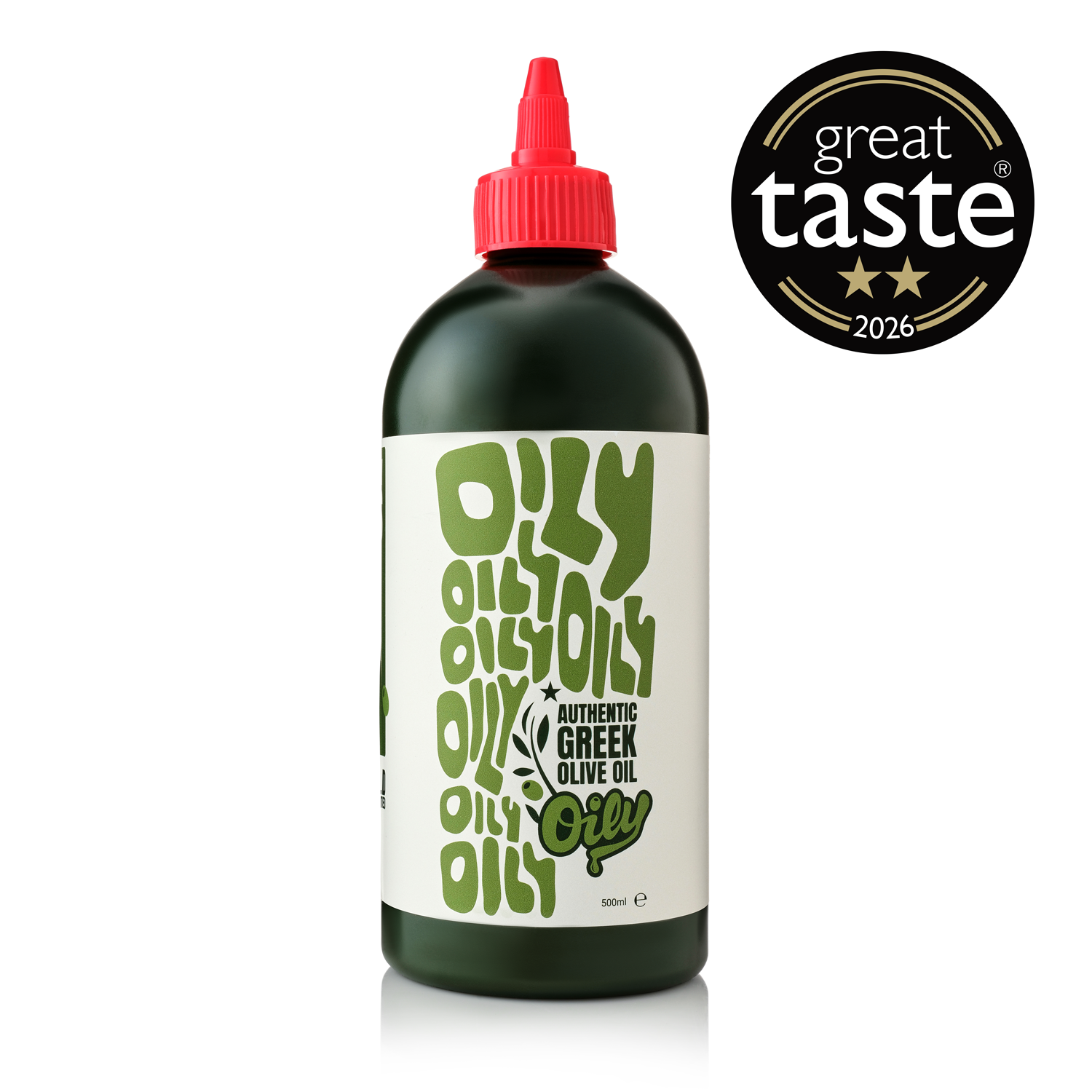 Squeezy Extra Virgin Olive Oil - white background