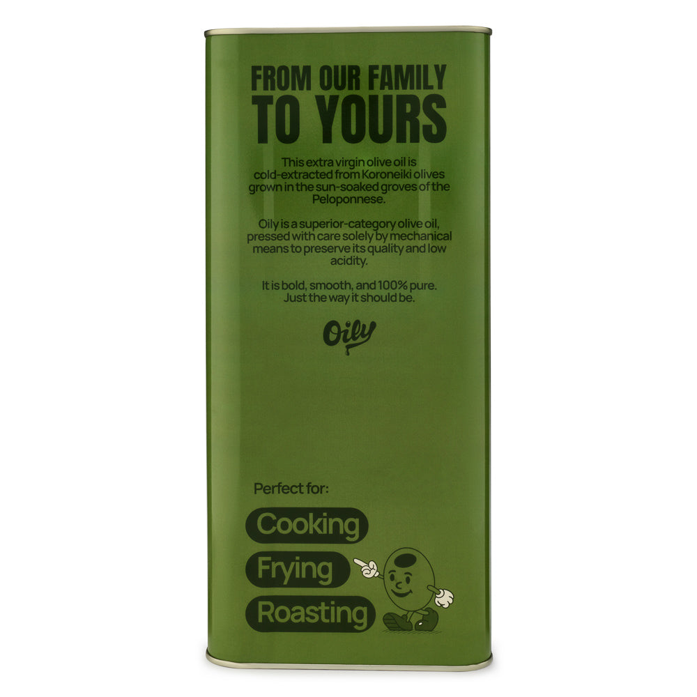 Oily Extra Virgin Olive Oil 5L Tin
