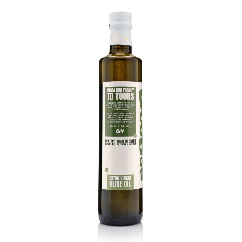 Glass Organic Extra Virgin Olive Oil